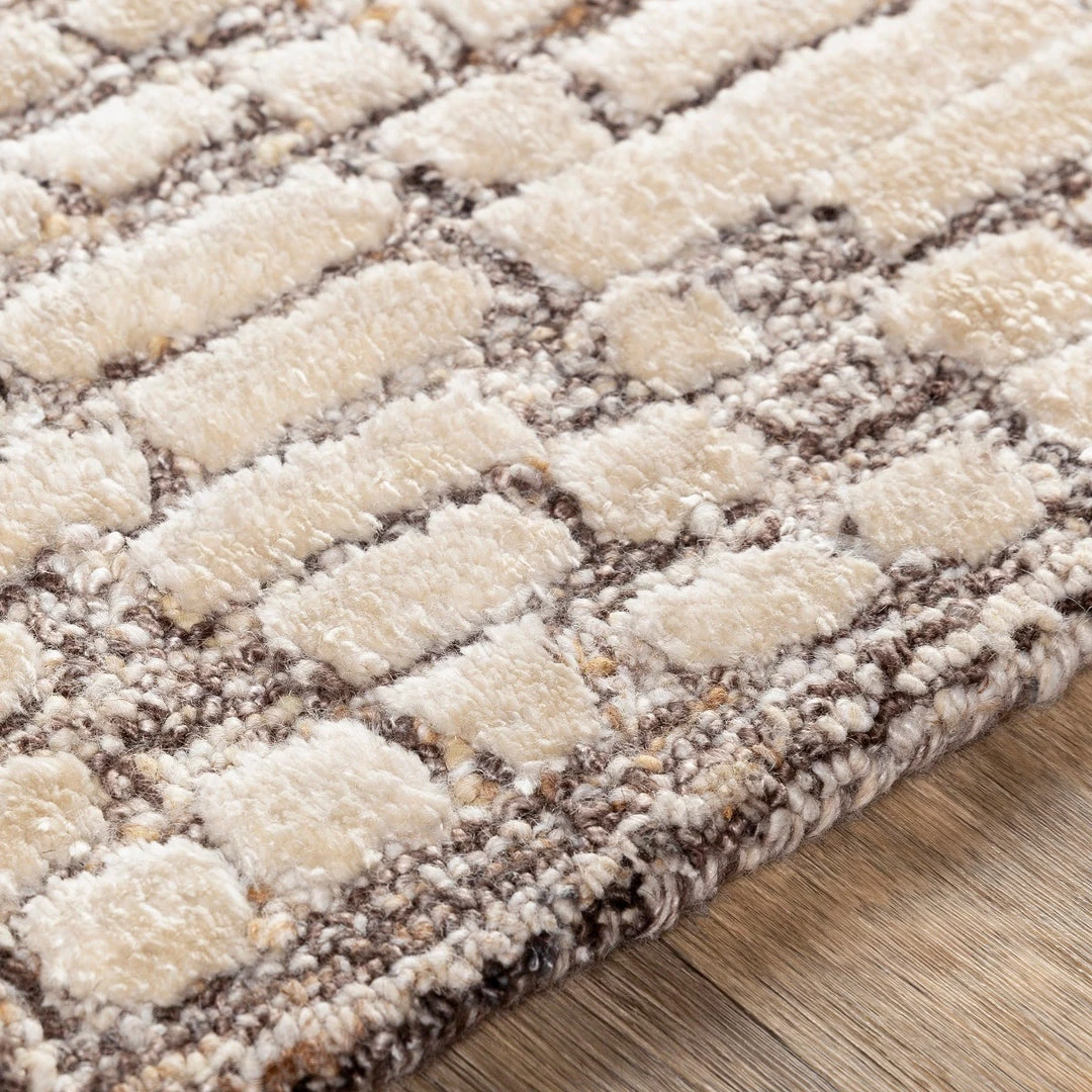 SURYA MONTEZ WOOL + VISCOSE RUG: KHAKI 5 SURYA MONTEZ WOOL + VISCOSE RUG: KHAKI