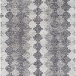 SURYA MONTY WOOL + VISCOSE RUG: CHARCOAL