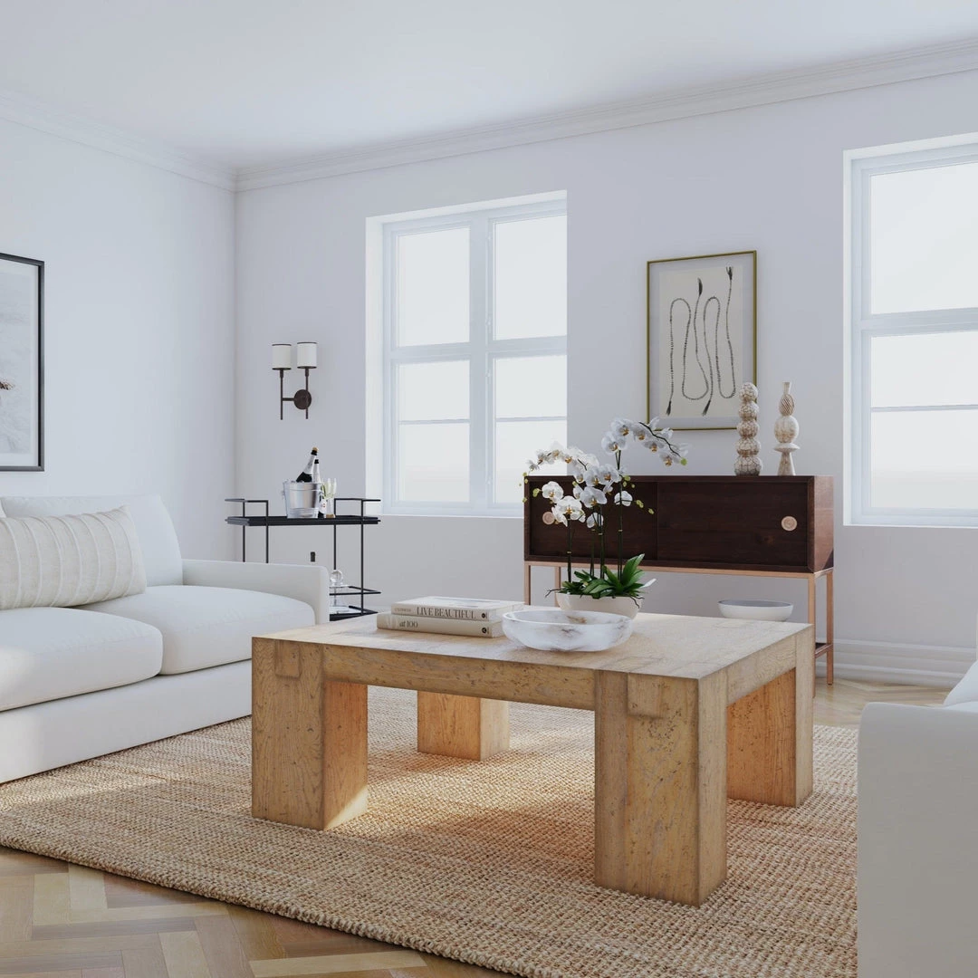 HOOKER Furniture MORTON BLOCKED WOOD SQUARE COFFEE TABLE 2 HOOKER Furniture MORTON BLOCKED WOOD SQUARE COFFEE TABLE