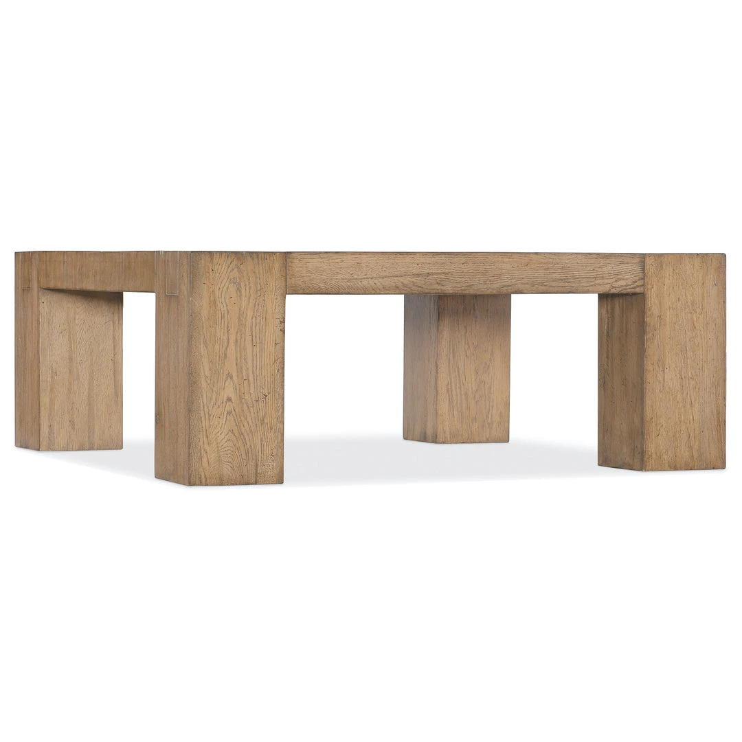 HOOKER Furniture MORTON BLOCKED WOOD SQUARE COFFEE TABLE 1 HOOKER Furniture MORTON BLOCKED WOOD SQUARE COFFEE TABLE