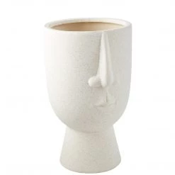 CYAN Pillows + Decor MOTHER & FATHER WHITE CERAMIC VASES 10 CYAN Pillows + Decor MOTHER & FATHER WHITE CERAMIC VASES