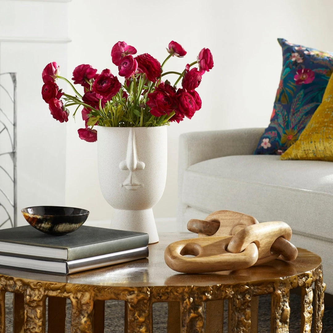 CYAN Pillows + Decor MOTHER & FATHER WHITE CERAMIC VASES 1 CYAN Pillows + Decor MOTHER & FATHER WHITE CERAMIC VASES