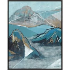 L ART "MOUNTAIN RAYS" CANVAS ART Wall Art