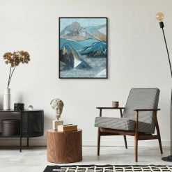 L ART "MOUNTAIN RAYS" CANVAS ART Wall Art