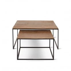 URBIA Living Room MUDRA NESTING SQUARE COFFEE TABLE