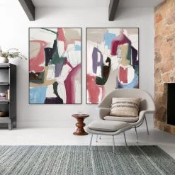 L ART Wall Art "MUFFLED APPROACH I" CANVAS ART