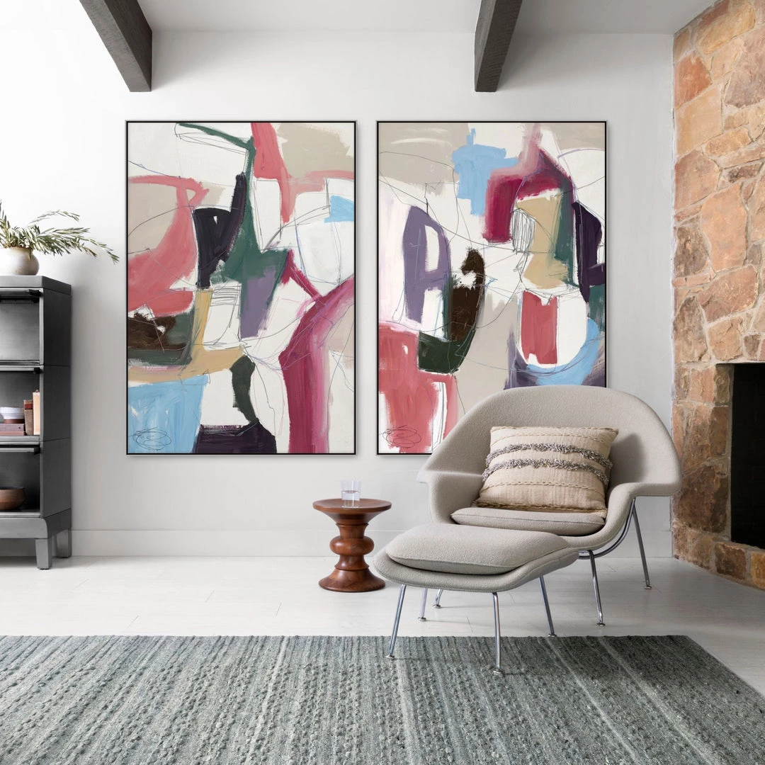 L ART Wall Art "MUFFLED APPROACH I" CANVAS ART 2 L ART Wall Art "MUFFLED APPROACH I" CANVAS ART