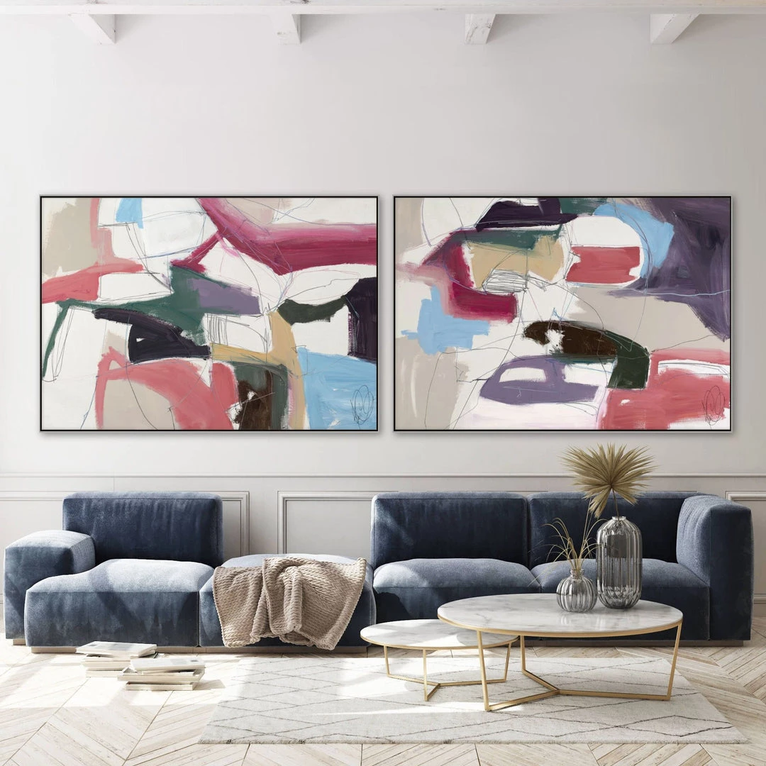 L ART Wall Art "MUFFLED APPROACH I" CANVAS ART 3 L ART Wall Art "MUFFLED APPROACH I" CANVAS ART