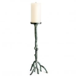 CYAN MYSTIC BRANCH CANDLEHOLDERS