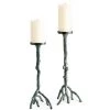 CYAN MYSTIC BRANCH CANDLEHOLDERS