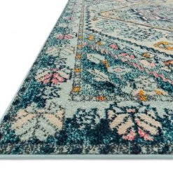 LOLOI NATALYA RUG: AQUA, INDIGO