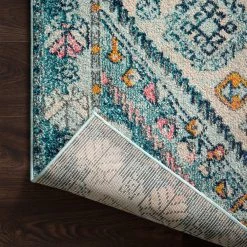 LOLOI NATALYA RUG: AQUA, INDIGO
