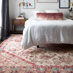 LOLOI NATALYA RUG: PLUM, AQUA MULTI