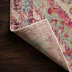 LOLOI NATALYA RUG: PLUM, AQUA MULTI