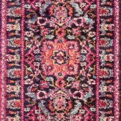 LOLOI NADEZKA RUG: PINK, MIDNIGHT