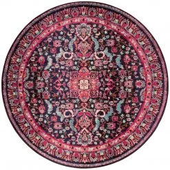 LOLOI NADEZKA RUG: PINK, MIDNIGHT