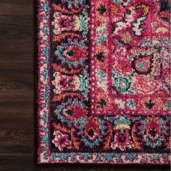 LOLOI NADEZKA RUG: PINK, MIDNIGHT