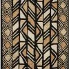 LOLOI NALA HAND-TUFTED WOOL RUG: BLACK, CAMEL