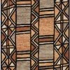 LOLOI NALA HAND-TUFTED WOOL RUG: RUST, BLACK