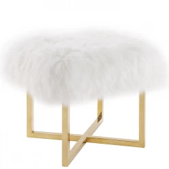 TOV Living Room NAOMI SHEEPSKIN BENCH 7 TOV Living Room NAOMI SHEEPSKIN BENCH