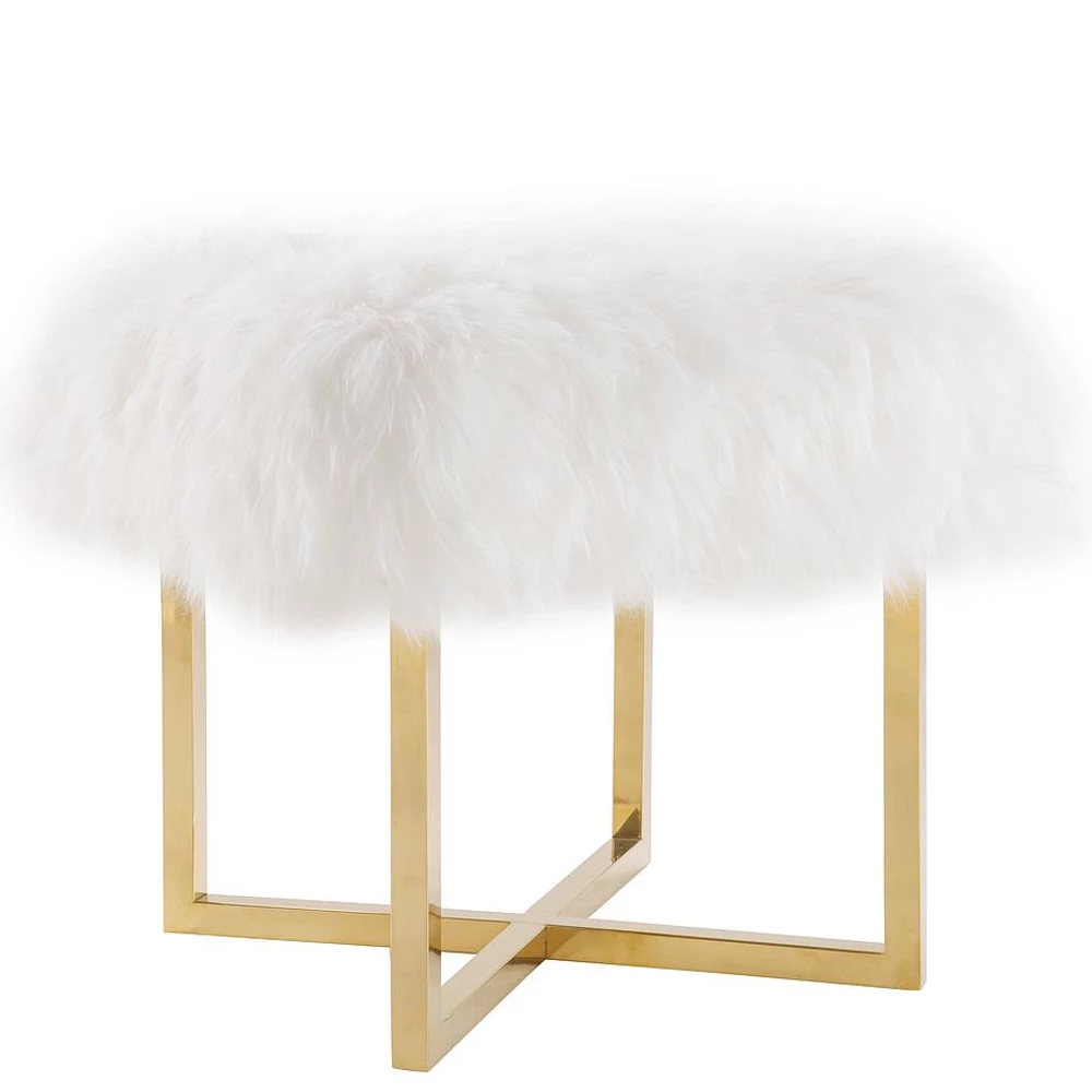 TOV Living Room NAOMI SHEEPSKIN BENCH 1 TOV Living Room NAOMI SHEEPSKIN BENCH