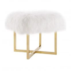 TOV Living Room NAOMI SHEEPSKIN BENCH 11 TOV Living Room NAOMI SHEEPSKIN BENCH