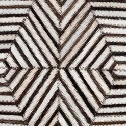 SURYA Pillows + Decor NASHVILLE HAIR ON HIDE PILLOW: IVORY, BROWN