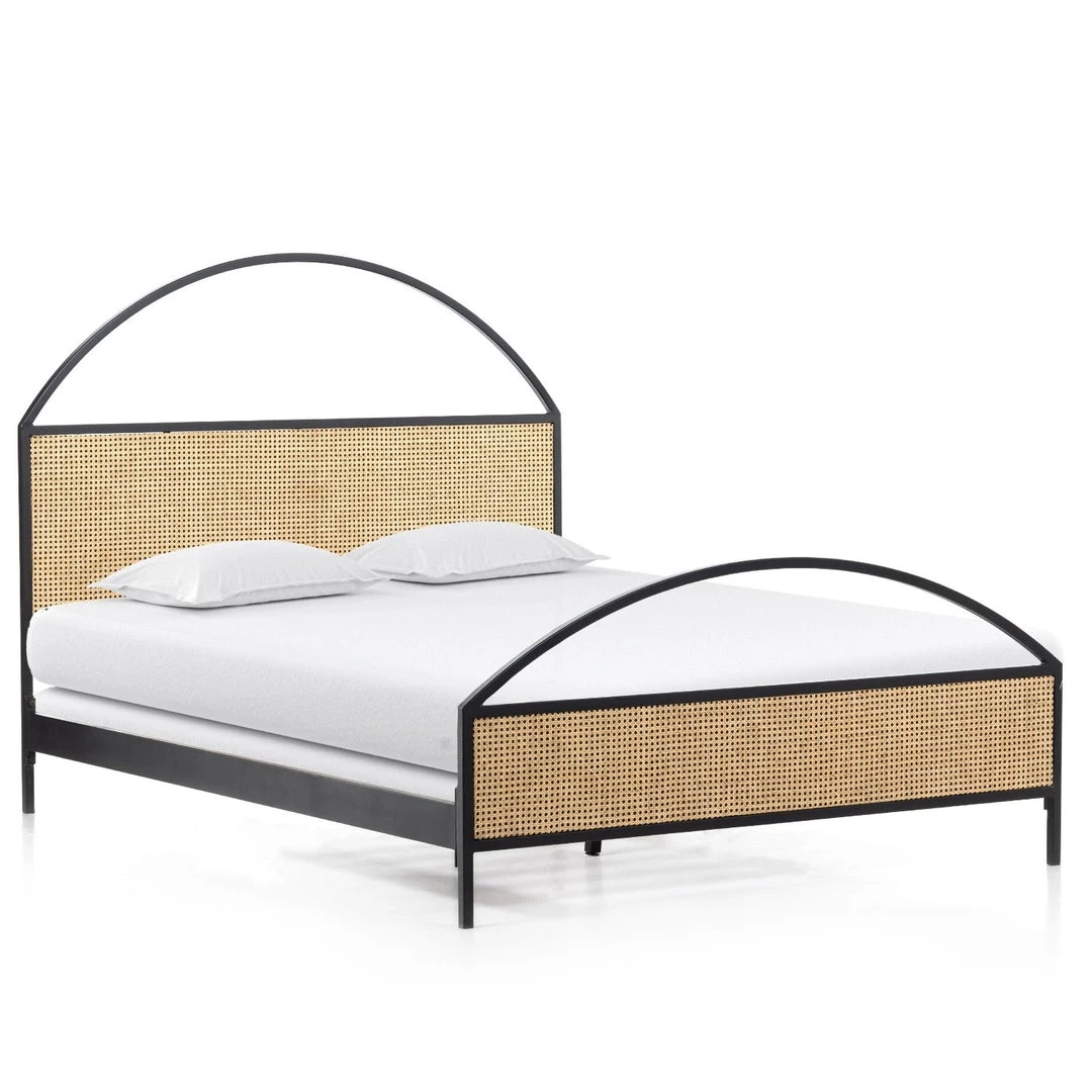 FOUR HANDS NATALIA ARCHED CANE PANEL BED Furniture 2 FOUR HANDS NATALIA ARCHED CANE PANEL BED Furniture