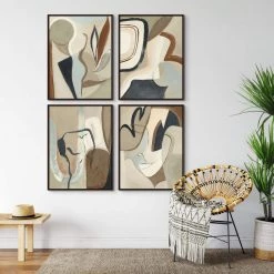 L ART "NATURAL CURVE" CANVAS ART SERIES