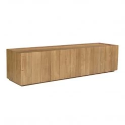 MOES NATURAL OAK PLANK MEDIA CABINET