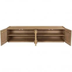 MOES NATURAL OAK PLANK MEDIA CABINET