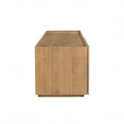 MOES NATURAL OAK PLANK MEDIA CABINET
