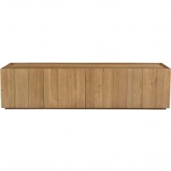MOES NATURAL OAK PLANK MEDIA CABINET