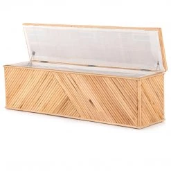 FOUR HANDS NATURAL RATTAN POLE BEDROOM TRUNK