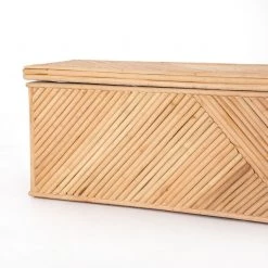 FOUR HANDS NATURAL RATTAN POLE BEDROOM TRUNK