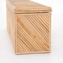 FOUR HANDS NATURAL RATTAN POLE BEDROOM TRUNK