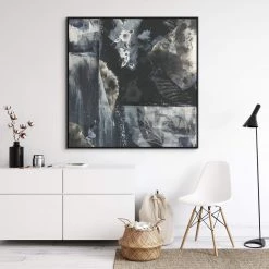 L ART "NIGHT SHADE" LINEN CANVAS ART Wall Art