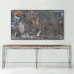 L ART Wall Art "NIGHT STREETLIGHTS" CANVAS ART