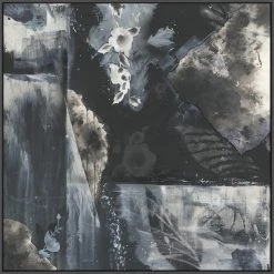 L ART "NIGHT SHADE" LINEN CANVAS ART Wall Art