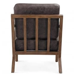 MOES NIMBUS BLACK LEATHER ARM CHAIR