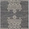 SURYA NITIN HAND-WOVEN WOOL FLAT RUG: GRAPHITE