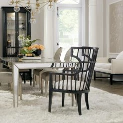 HOOKER NOIR COUTURE HOST CHAIR Furniture