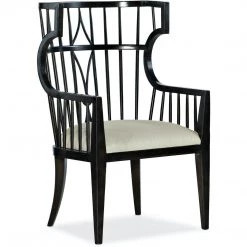 HOOKER NOIR COUTURE HOST CHAIR Furniture