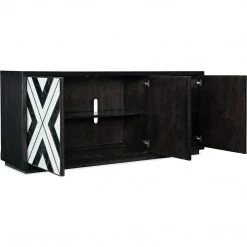 HOOKER NOIR ET BLANC MEDIA CONSOLE