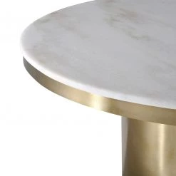 TOV 4' ROUND NOIR MARBLE TOP PEDESTAL DINING TABLE Kitchen + Dining 9 TOV 4' ROUND NOIR MARBLE TOP PEDESTAL DINING TABLE Kitchen + Dining
