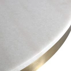 TOV 4' ROUND NOIR MARBLE TOP PEDESTAL DINING TABLE Kitchen + Dining 10 TOV 4' ROUND NOIR MARBLE TOP PEDESTAL DINING TABLE Kitchen + Dining