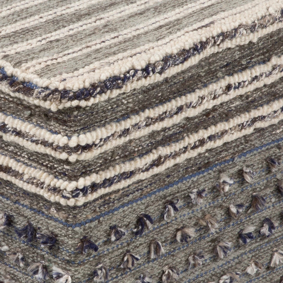 SURYA NORDIC CUBE OTTOMAN: GRAY, DENIM 2 SURYA NORDIC CUBE OTTOMAN: GRAY, DENIM