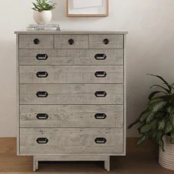 FOUR HANDS NORTHERN PINE TALL CHEST: WEATHERED WHEAT Furniture