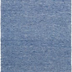 SURYA NUBBY WOVEN WOOL RUG: DENIM