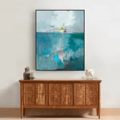 L ART "OCEAN LIGHT" CANVAS ART